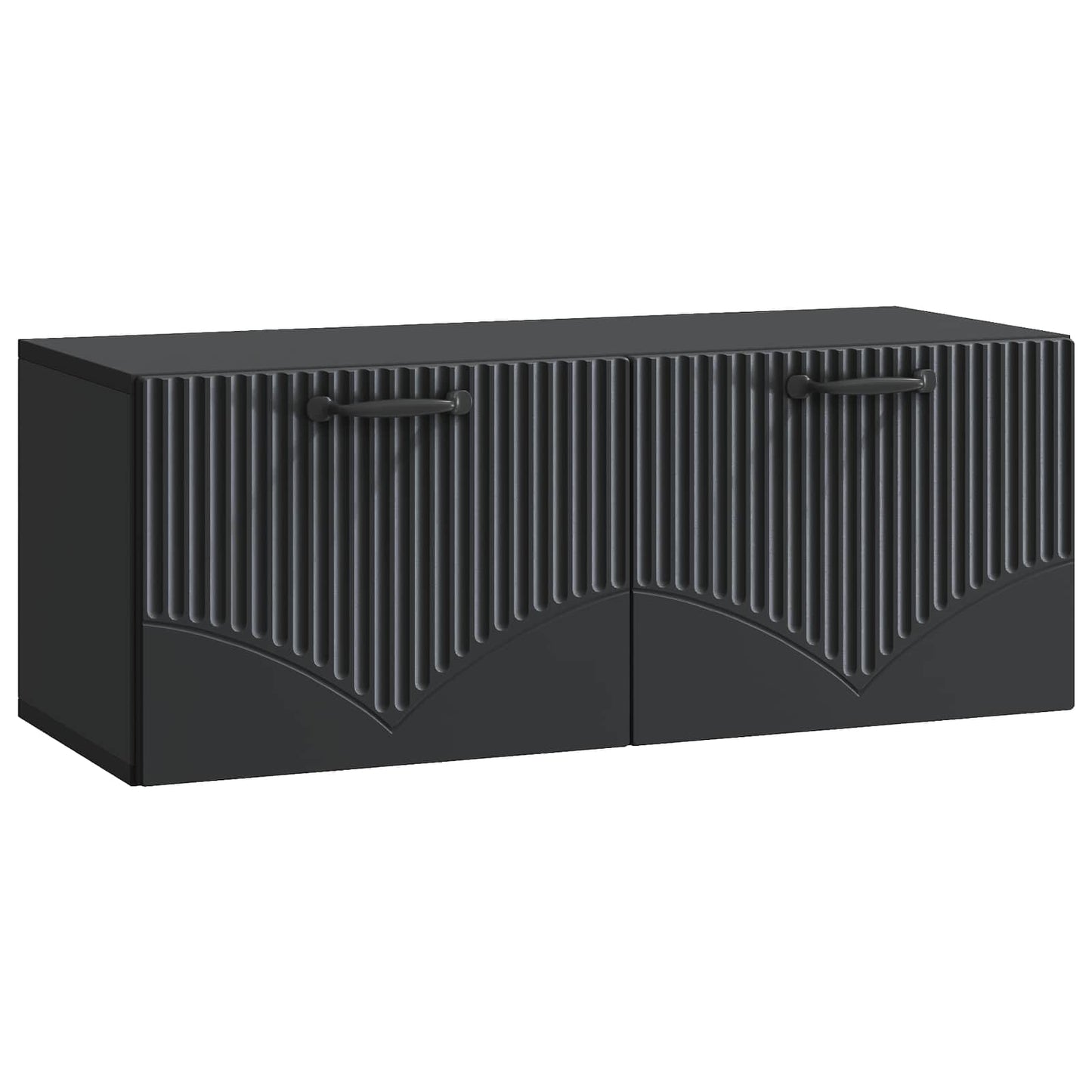 Wall-Mounted TV Cabinet Black 78.5 x 31 x 30 cm Engineered Wood