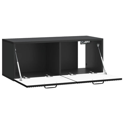 Wall-Mounted TV Cabinet Black 78.5 x 31 x 30 cm Engineered Wood