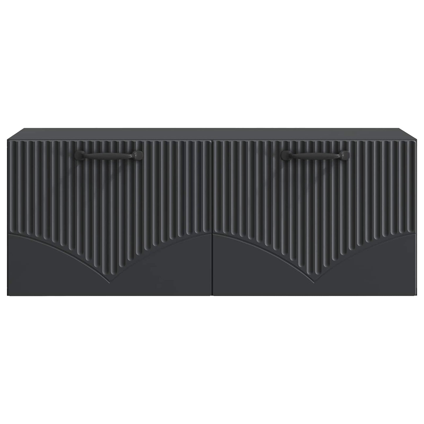 Wall-Mounted TV Cabinet Black 78.5 x 31 x 30 cm Engineered Wood