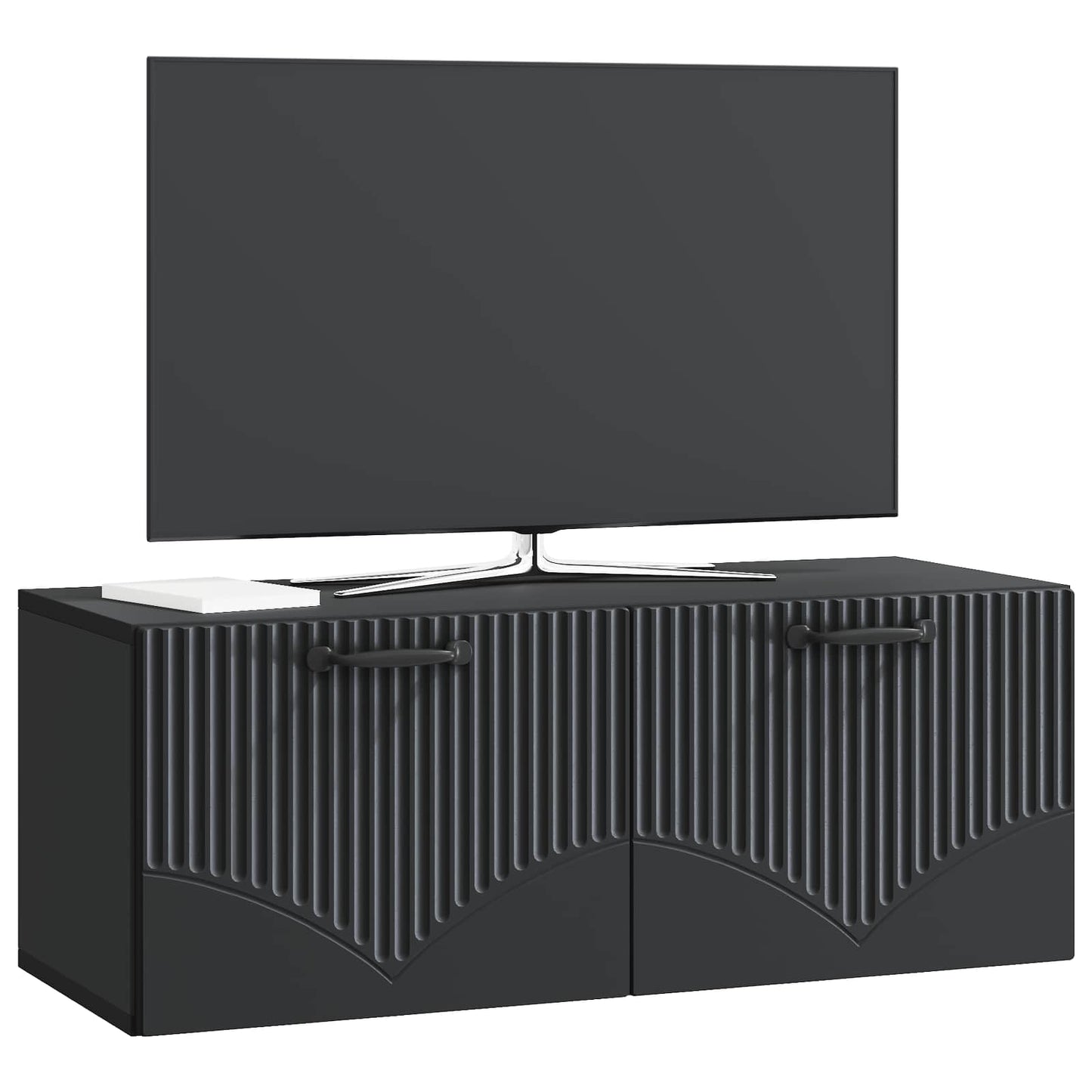 Wall-Mounted TV Cabinet Black 78.5 x 31 x 30 cm Engineered Wood