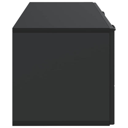 Wall-Mounted TV Cabinet Black 78.5 x 31 x 30 cm Engineered Wood