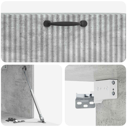 Wall-Mounted TV Cabinet Concrete Grey 78.5 x 31 x 30 cm