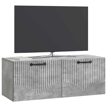 Wall-Mounted TV Cabinet Concrete Grey 78.5 x 31 x 30 cm