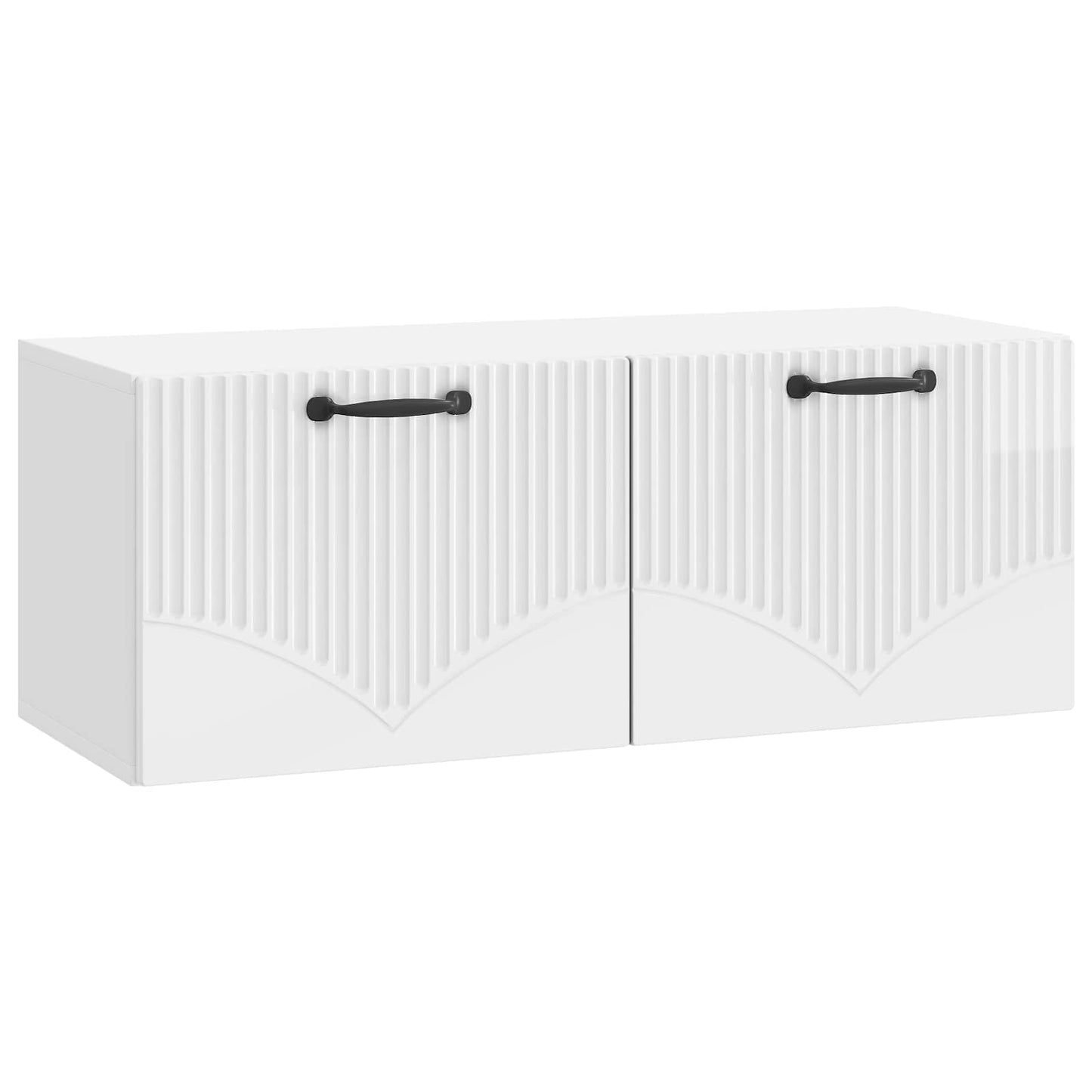 Wall-Mounted TV Cabinet High Gloss White 78.5 x 31 x 30 cm