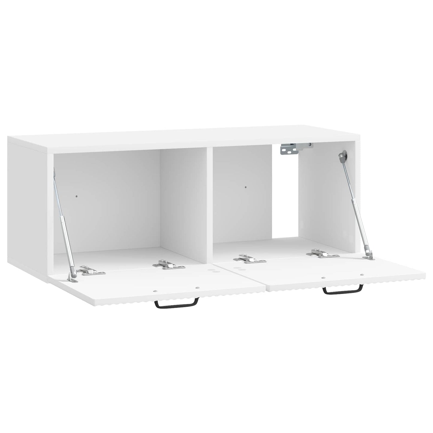 Wall-Mounted TV Cabinet High Gloss White 78.5 x 31 x 30 cm