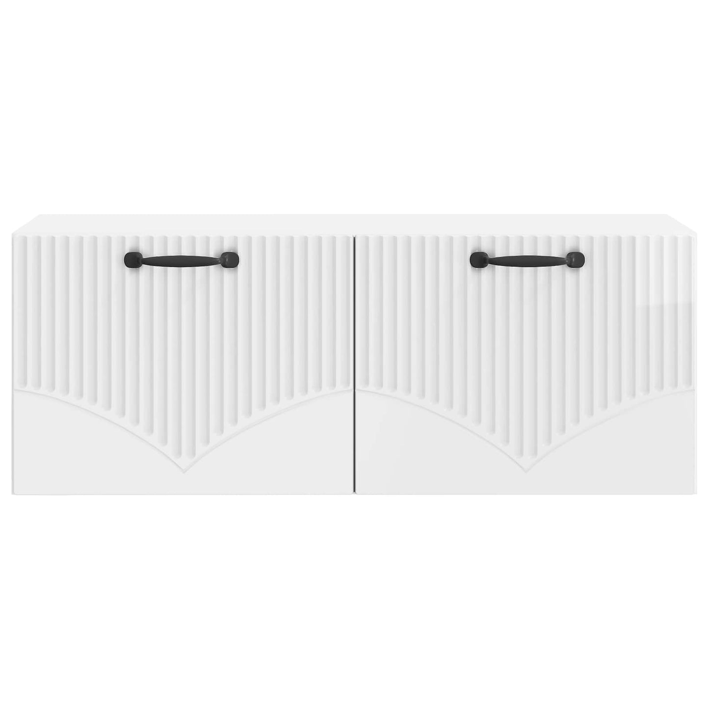 Wall-Mounted TV Cabinet High Gloss White 78.5 x 31 x 30 cm