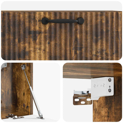 Wall-Mounted TV Cabinet Smoked Oak 78.5 x 31 x 30 cm