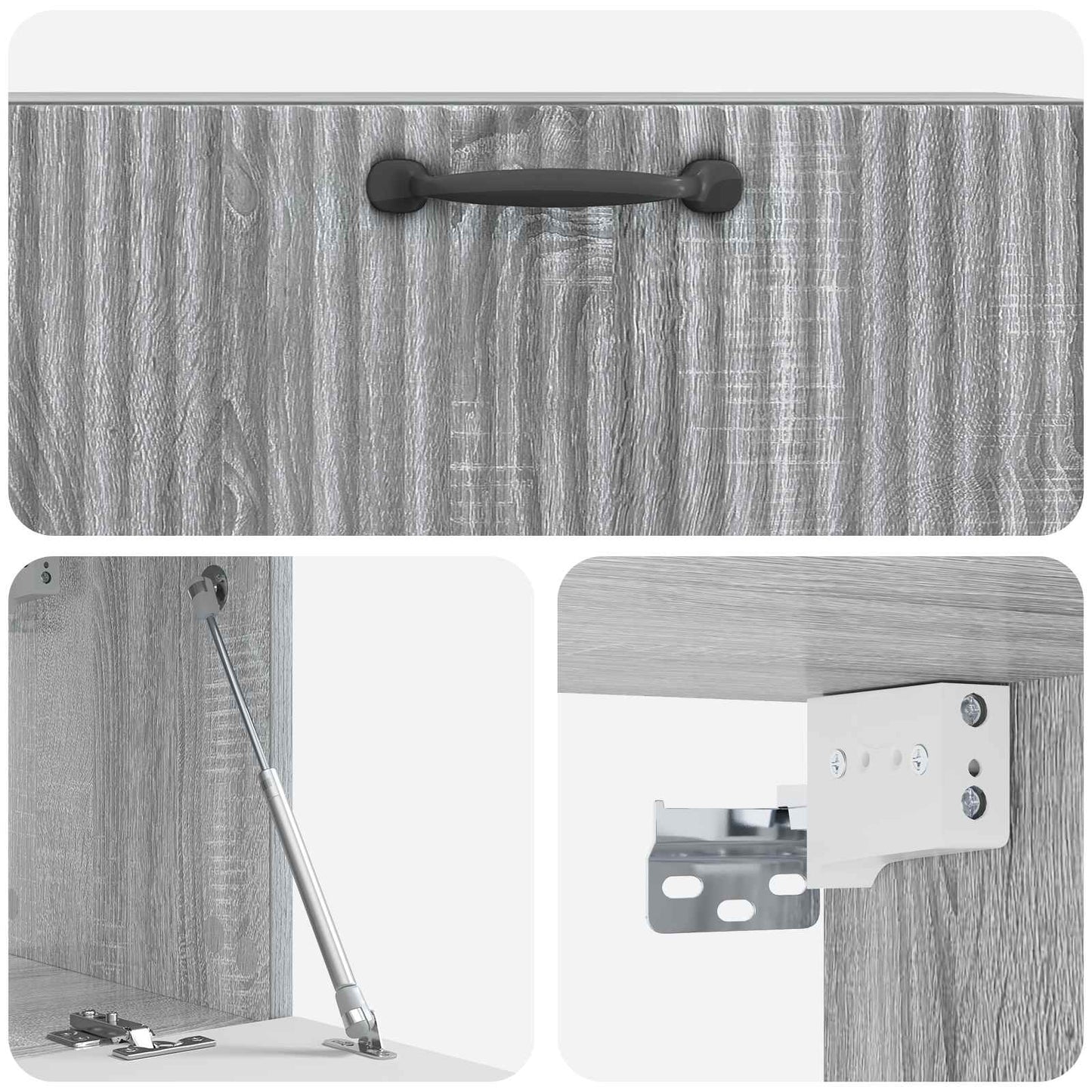 Wall-Mounted TV Cabinet Grey Sonoma 78.5 x 31 x 30 cm
