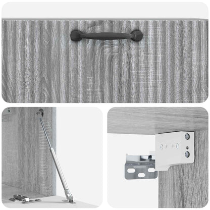 Wall-Mounted TV Cabinet Grey Sonoma 78.5 x 31 x 30 cm