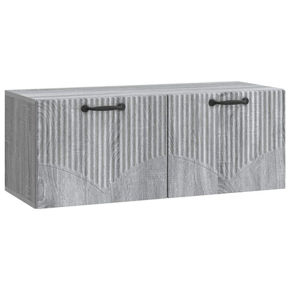 Wall-Mounted TV Cabinet Grey Sonoma 78.5 x 31 x 30 cm