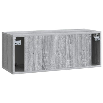 Wall-Mounted TV Cabinet Grey Sonoma 78.5 x 31 x 30 cm