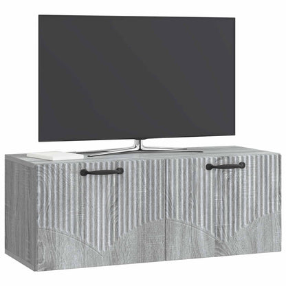 Wall-Mounted TV Cabinet Grey Sonoma 78.5 x 31 x 30 cm