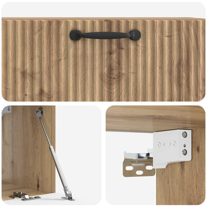 Wall-Mounted TV Cabinet Artisan Oak 78.5 x 31 x 30 cm