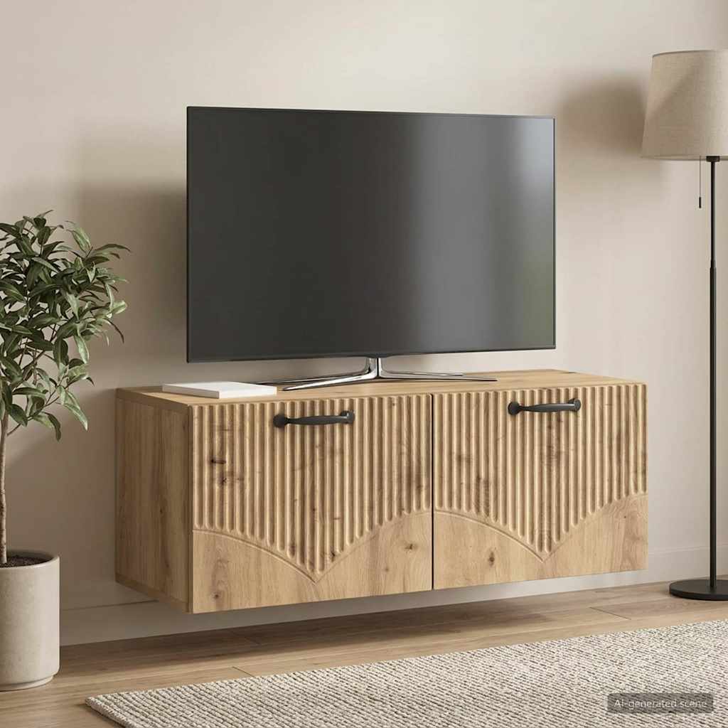 Wall-Mounted TV Cabinet Artisan Oak 78.5 x 31 x 30 cm