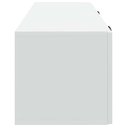 Wall-Mounted TV Cabinet White 98 x 31 x 30 cm Engineered Wood