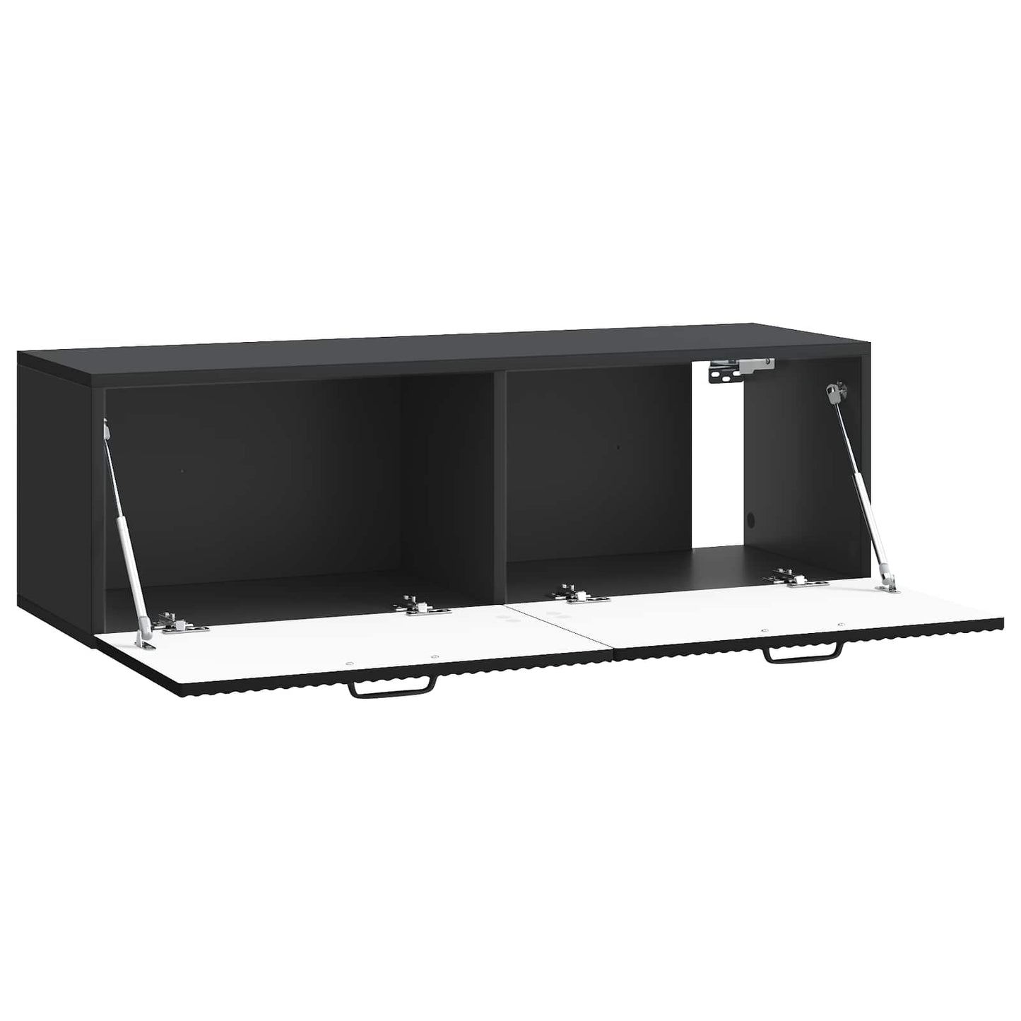 Wall-Mounted TV Cabinet Black 98 x 31 x 30 cm Engineered Wood