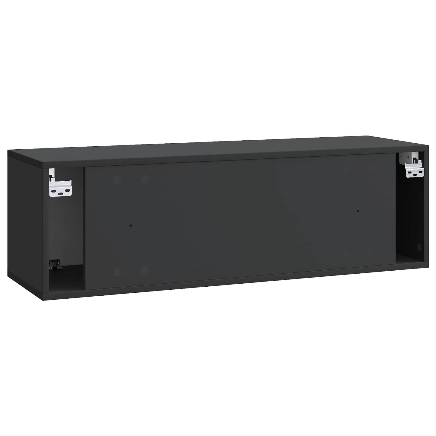 Wall-Mounted TV Cabinet Black 98 x 31 x 30 cm Engineered Wood