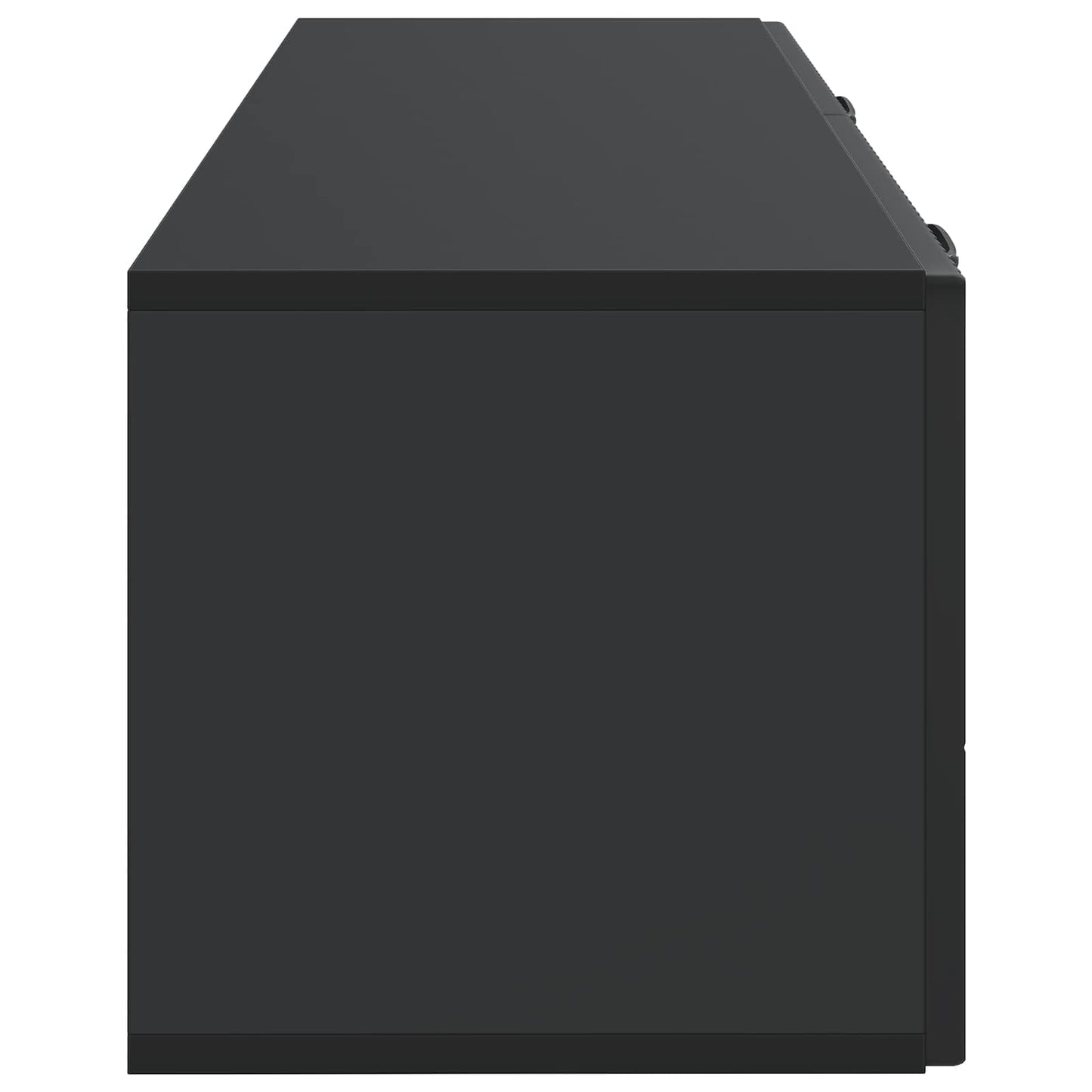 Wall-Mounted TV Cabinet Black 98 x 31 x 30 cm Engineered Wood