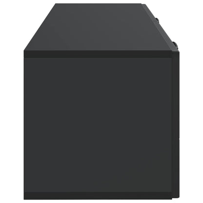 Wall-Mounted TV Cabinet Black 98 x 31 x 30 cm Engineered Wood