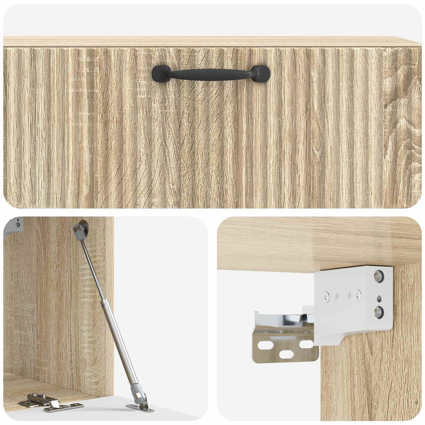 Wall-Mounted TV Cabinet Sonoma Oak 98 x 31 x 30 cm