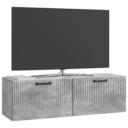 Wall-Mounted TV Cabinet Concrete Grey 98 x 31 x 30 cm