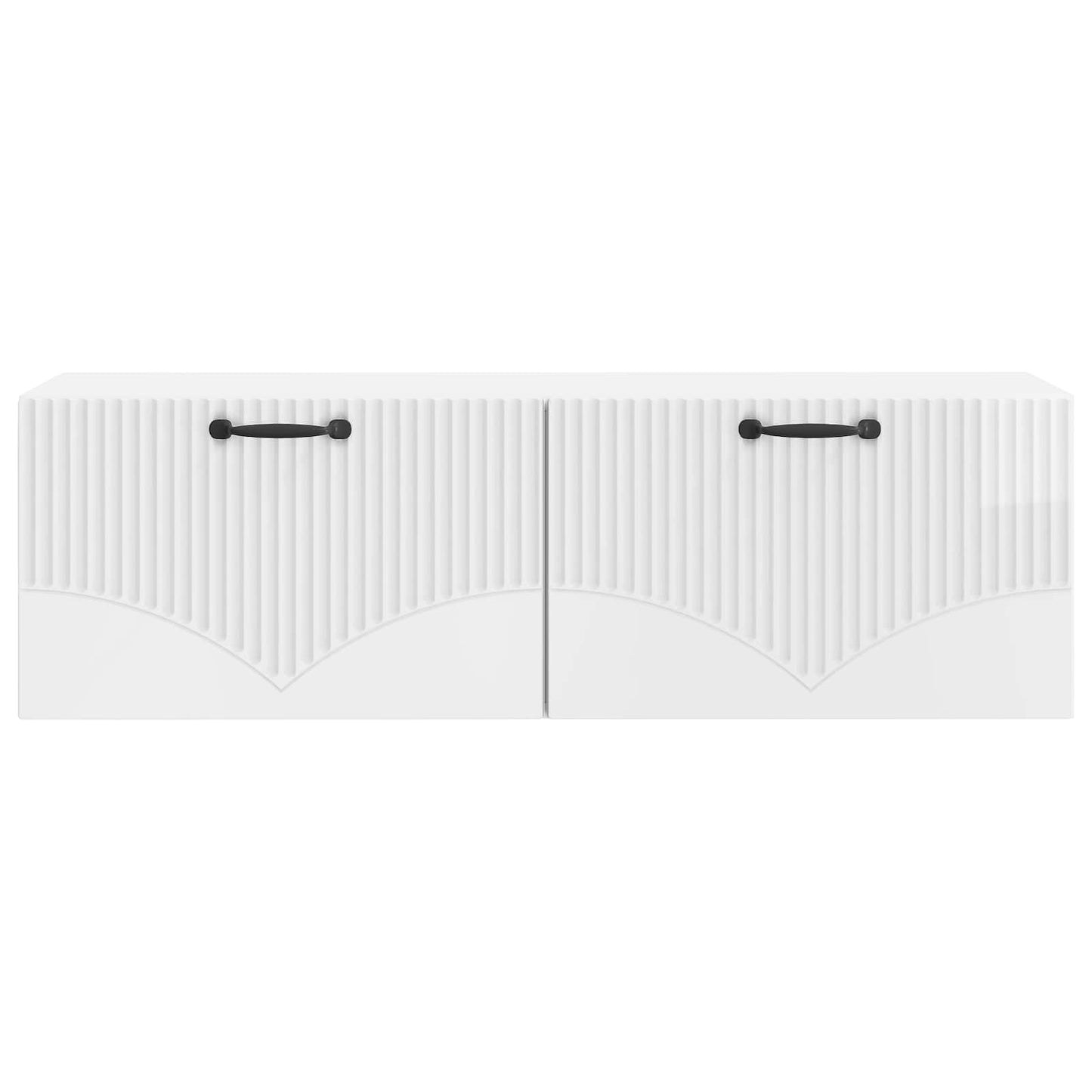 Wall-Mounted TV Cabinet High Gloss White 98 x 31 x 30 cm