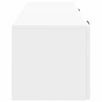 Wall-Mounted TV Cabinet High Gloss White 98 x 31 x 30 cm