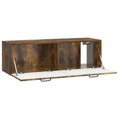Wall-Mounted TV Cabinet Smoked Oak 98 x 31 x 30 cm