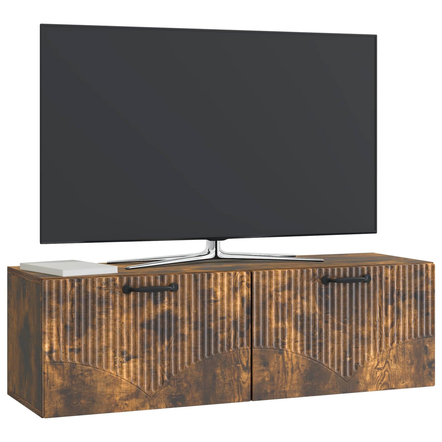 Wall-Mounted TV Cabinet Smoked Oak 98 x 31 x 30 cm