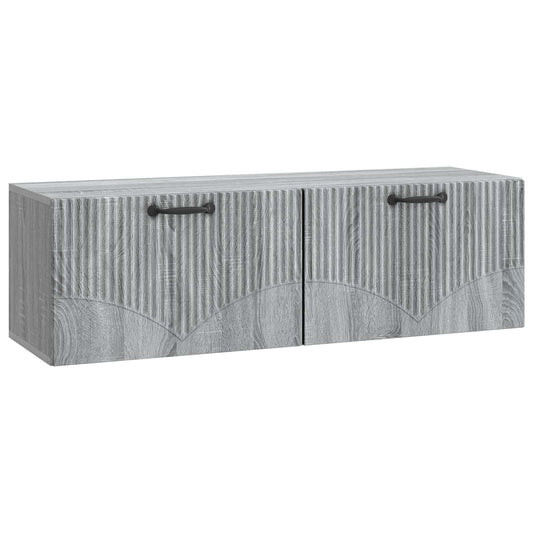 Wall-Mounted TV Cabinet Grey Sonoma 98 x 31 x 30 cm