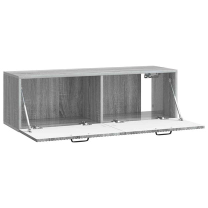 Wall-Mounted TV Cabinet Grey Sonoma 98 x 31 x 30 cm