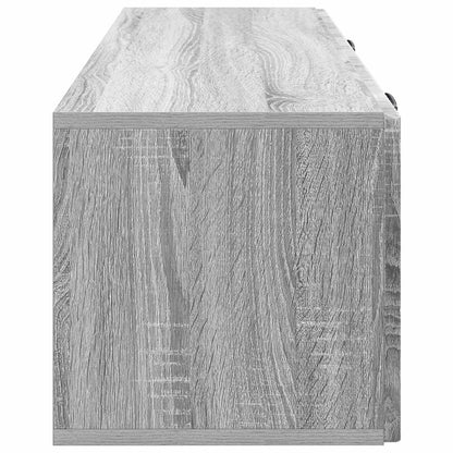 Wall-Mounted TV Cabinet Grey Sonoma 98 x 31 x 30 cm