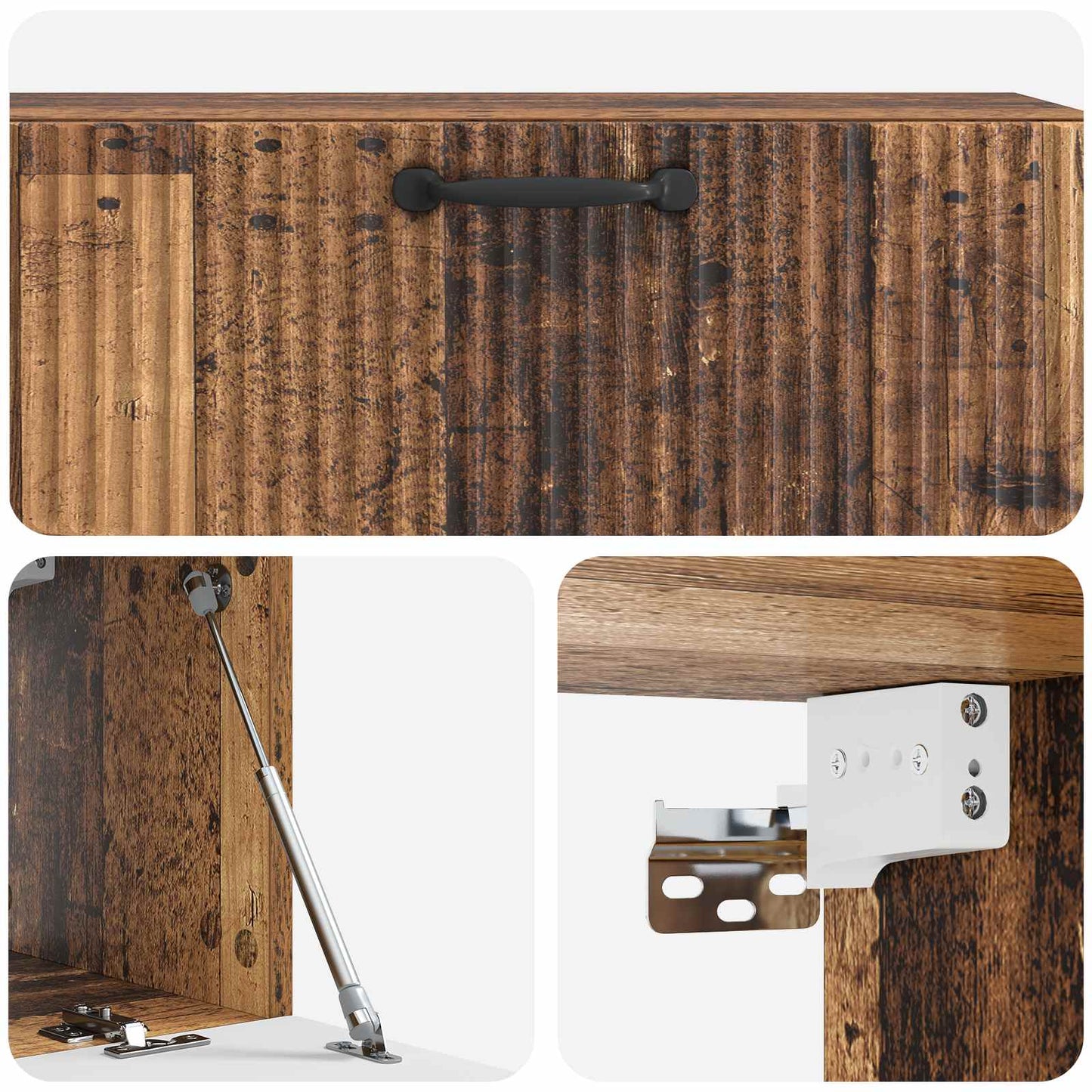 Wall-Mounted TV Cabinet Old Wood 98 x 31 x 30 cm