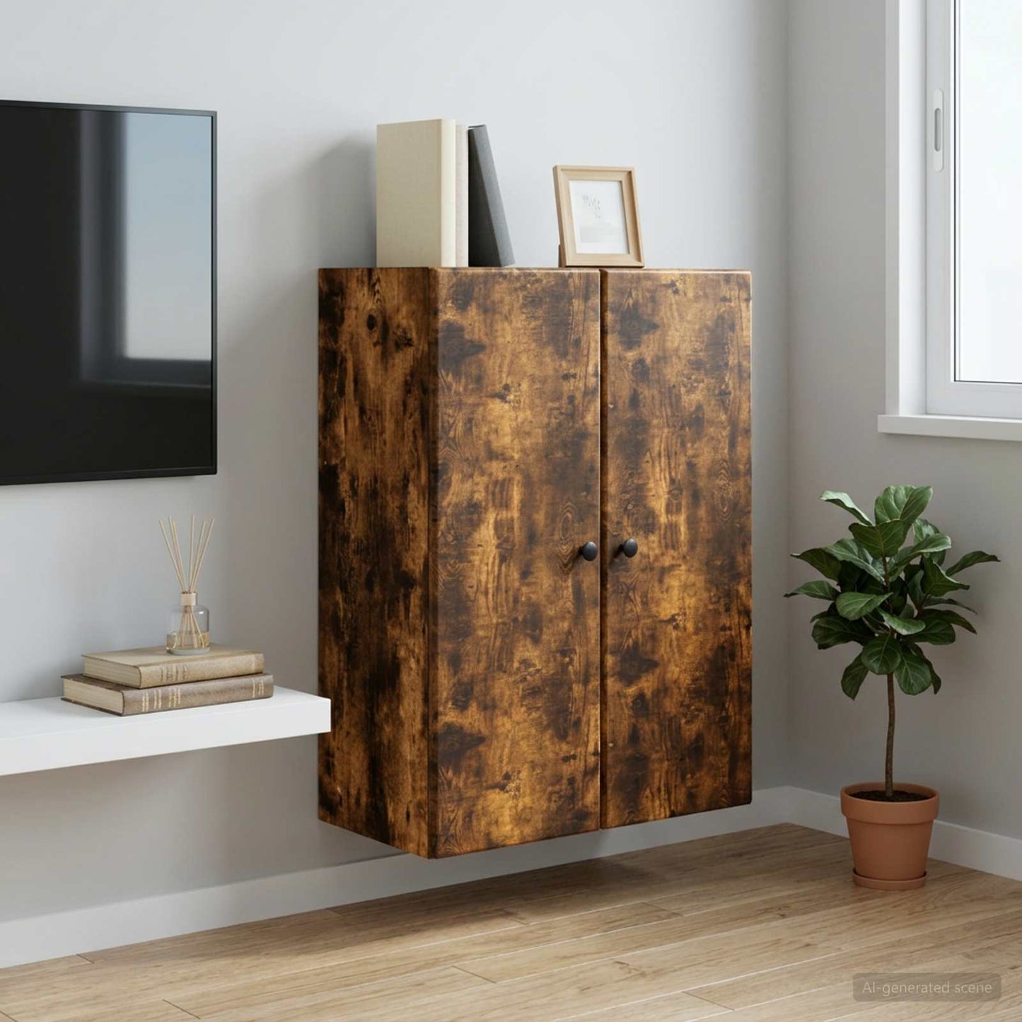 Wall-Mounted Cabinet 66 x 34.5 x 90 cm Engineered Wood
