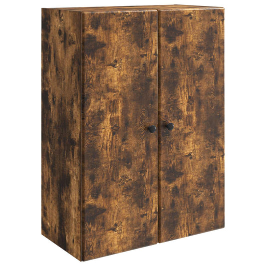 Wall-Mounted Cabinet Smoked Oak 66 x 34.5 x 90 cm