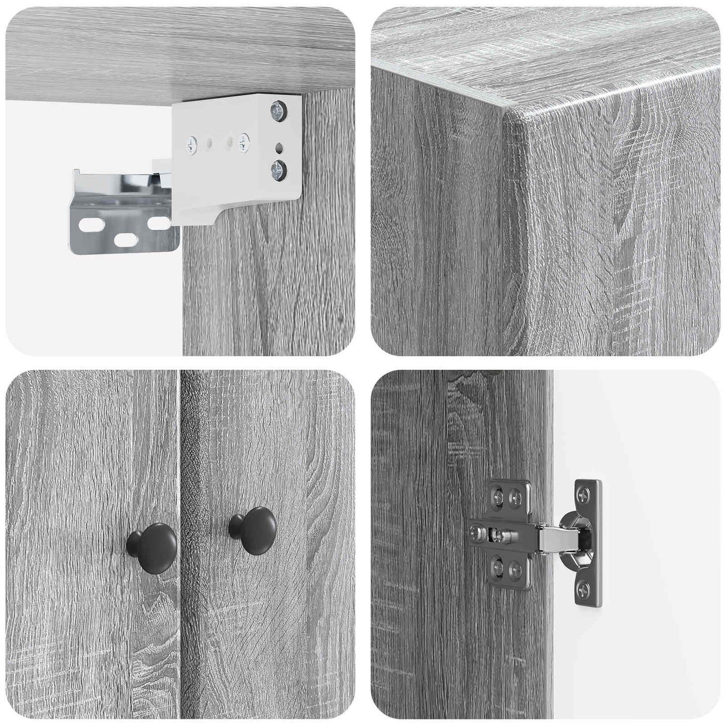 Wall-Mounted Cabinet 66 x 34.5 x 90 cm Engineered Wood