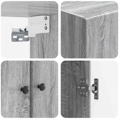 Wall-Mounted Cabinet 66 x 34.5 x 90 cm Engineered Wood