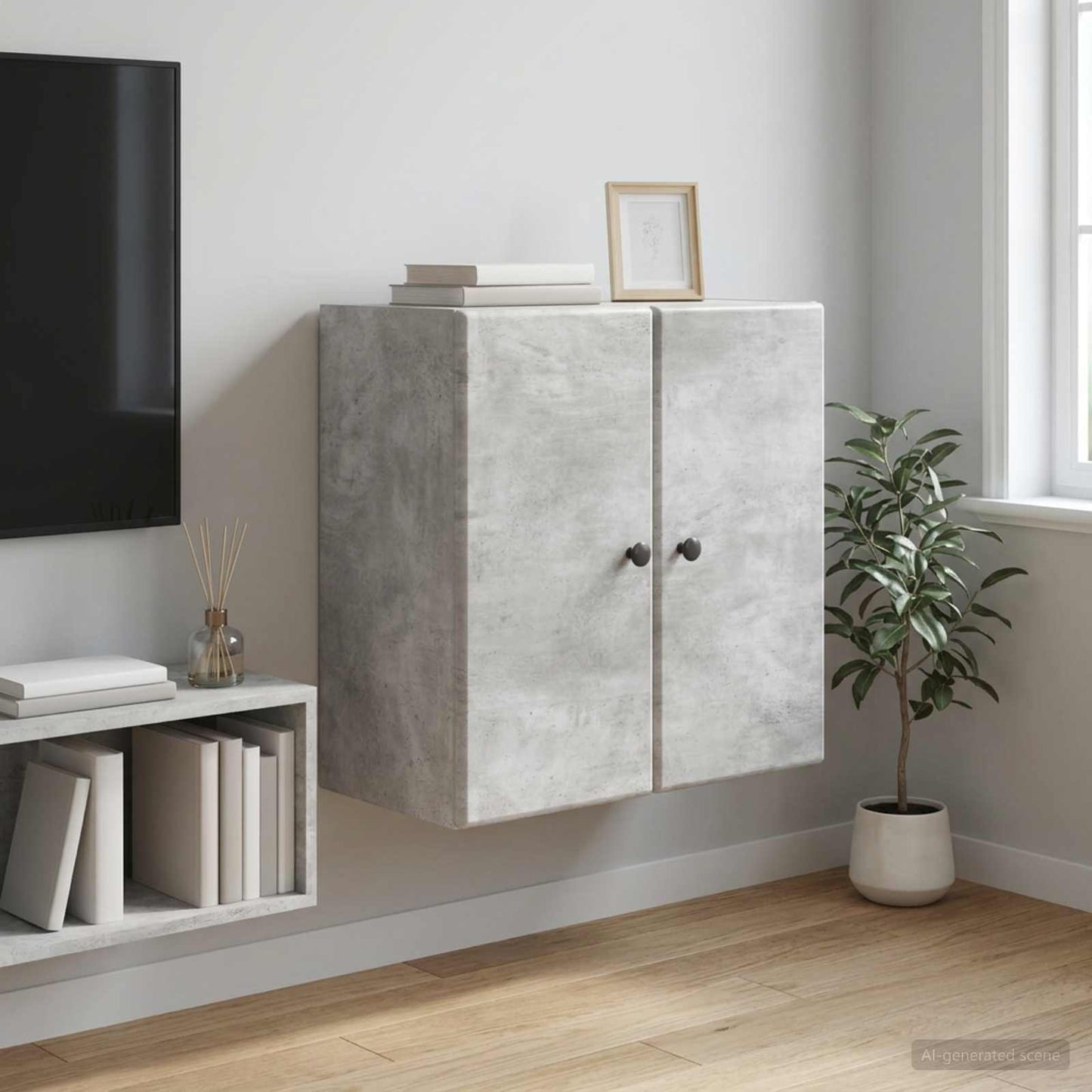 Wall-Mounted Cabinet 59 x 31 x 60 cm Engineered Wood