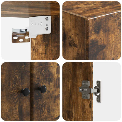 Wall-Mounted Cabinet 59 x 31 x 60 cm Engineered Wood Smoked Oak