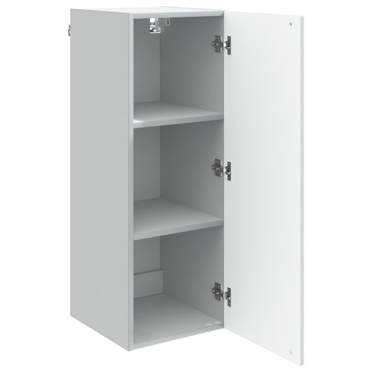 Wall-Mounted Cabinet White 33 x 34.5 x 90 cm Engineered Wood