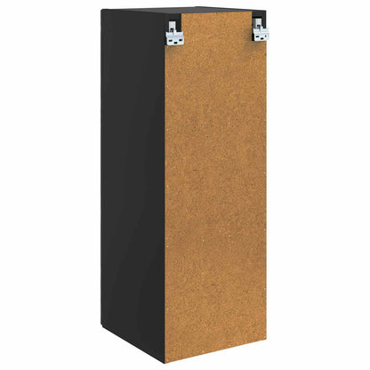 Wall-Mounted Cabinet 33 x 34.5 x 90 cm Engineered Wood Black