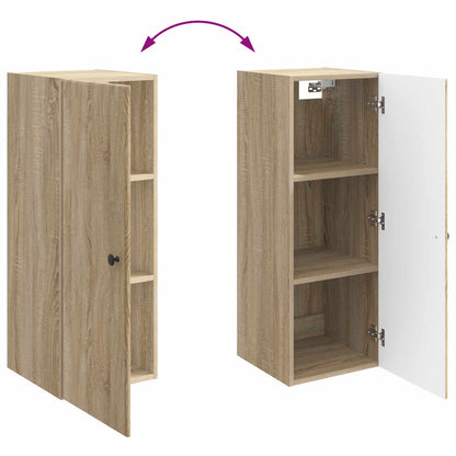 Wall-Mounted Cabinet Sonoma Oak 33 x 34.5 x 90 cm