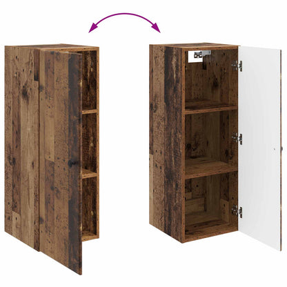 Wall-Mounted Cabinet 33 x 34.5 x 90 cm Engineered Wood Old Wood