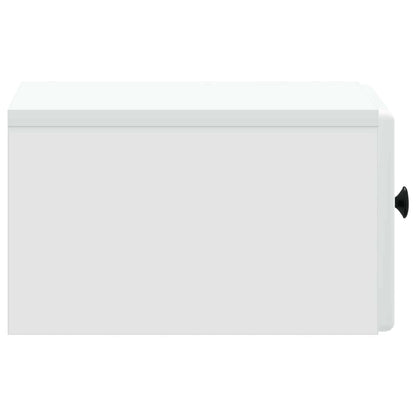 Wall-Mounted Bedside Cabinet 2 pcs White 34.5 x 33 x 20 cm