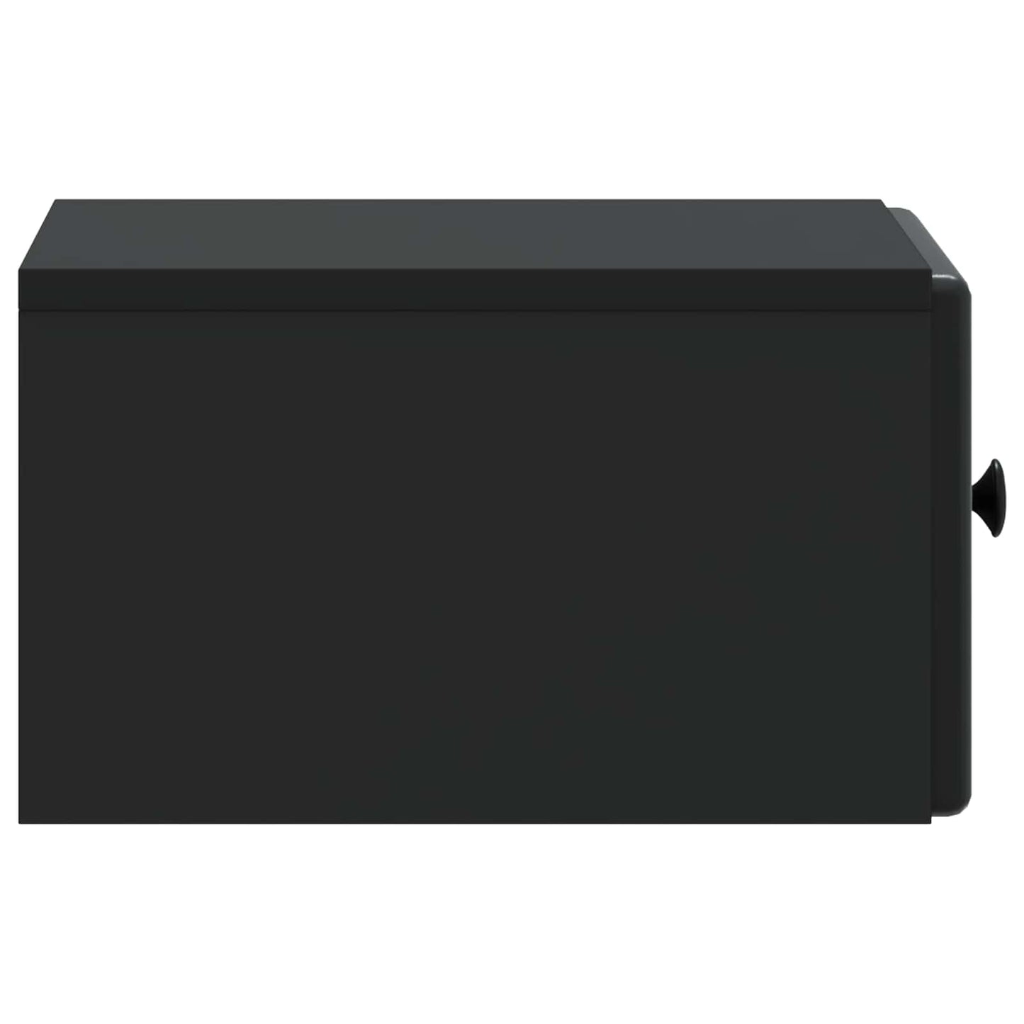 Wall-Mounted Bedside Cabinet Black 34.5 x 33 x 20 cm