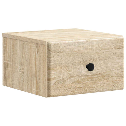 Wall-Mounted Bedside Cabinet 2 pcs Sonoma Oak 34.5 x 33 x 20 cm