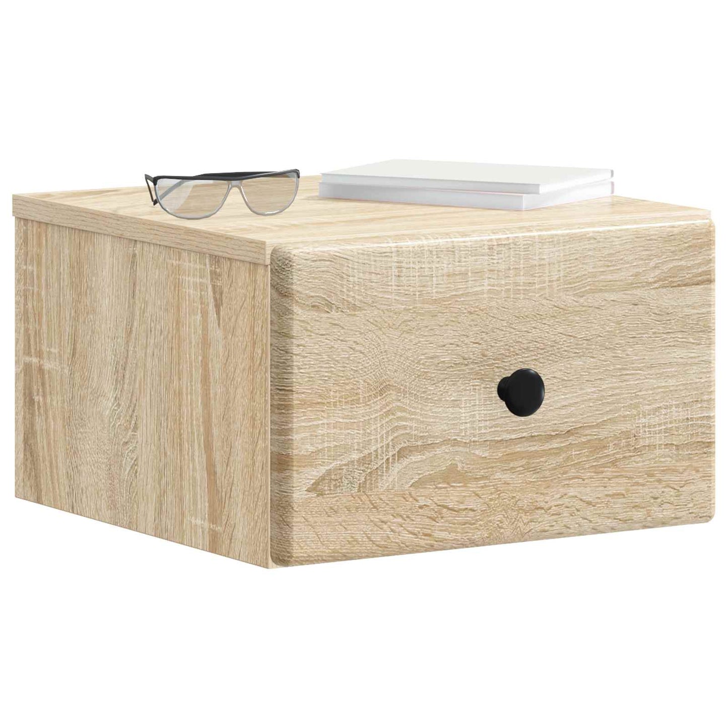 Wall-Mounted Bedside Cabinet 2 pcs Sonoma Oak 34.5 x 33 x 20 cm