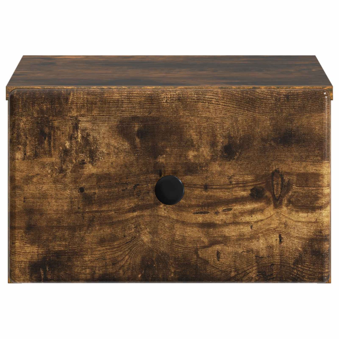 Wall-Mounted Bedside Cabinet Smoked Oak 34.5 x 33 x 20 cm