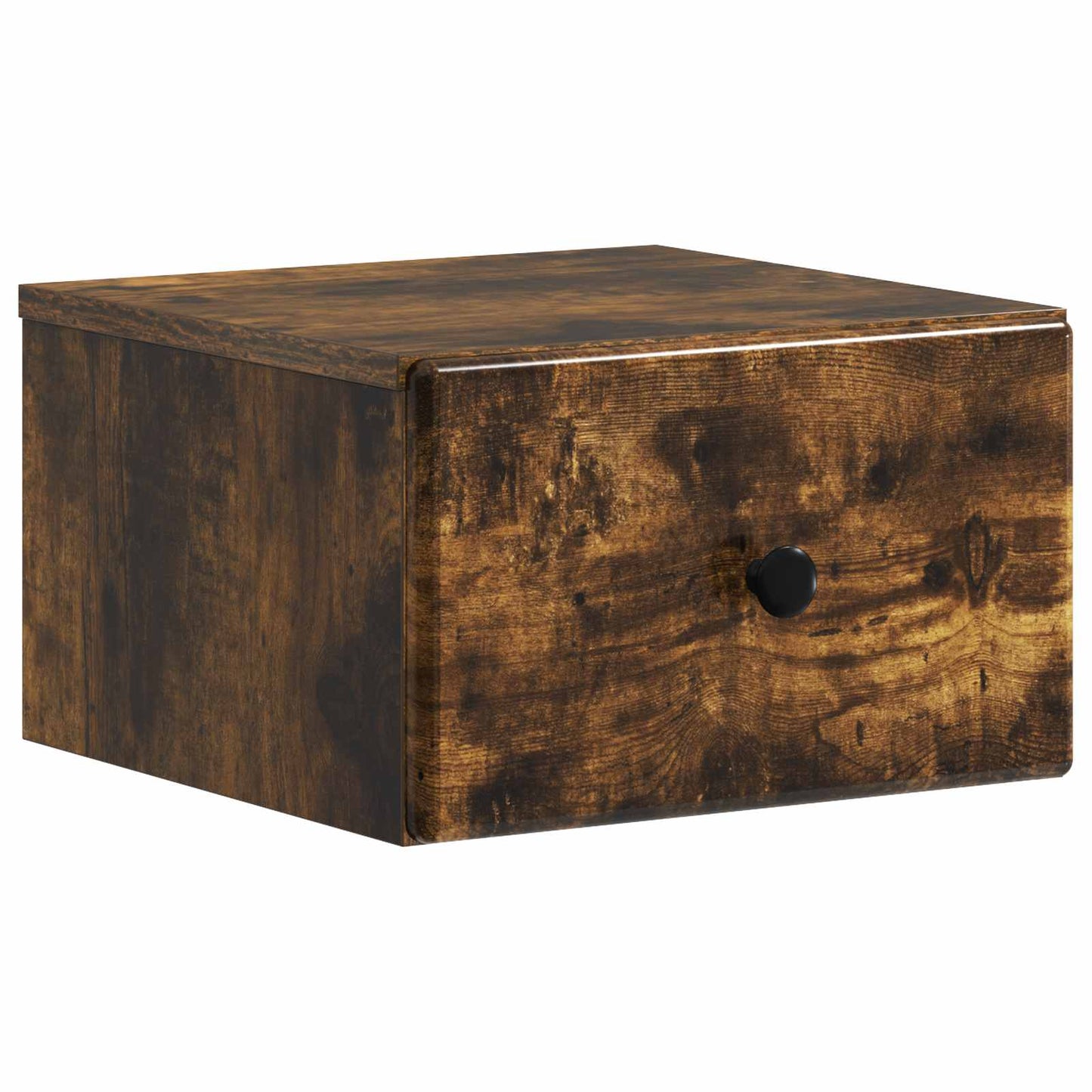 Wall-Mounted Bedside Cabinet 2 pcs Smoked Oak 34.5 x 33 x 20 cm
