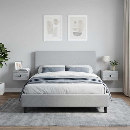 Wall-Mounted Bedside Cabinet 2 pcs Grey Sonoma Engineered Wood